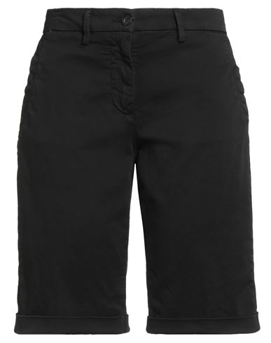 Blauer . Woman Shorts & Bermuda Shorts Black Size 32 Cotton, Elastane