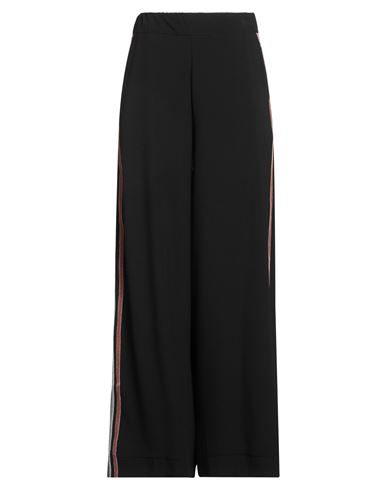 Motel Woman Pants Black Size L Polyester, Viscose, Elastane In Black