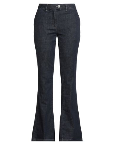Care Label Woman Jeans Blue Size 28 Cotton, Elastane In Blue