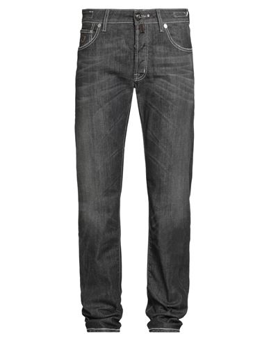 Jacob Cohёn Man Jeans Black Size 33 Cotton, Elastane In Gray