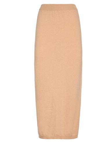 Semicouture Woman Maxi Skirt Sand Size Xs Virgin Wool, Cashmere In Beige