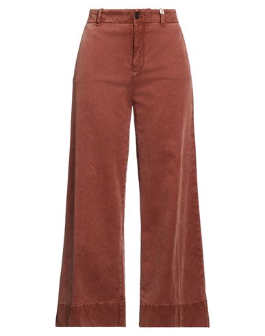 Myths Woman Pants Brown Size 6 Modal, Cotton, Elastane