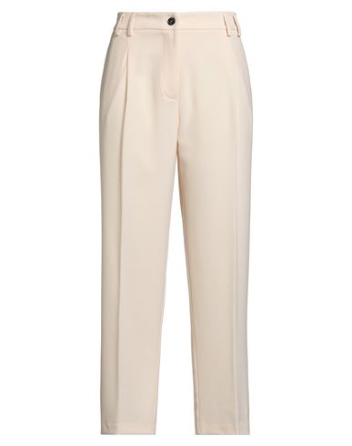 Kartika Woman Pants Ivory Size 8 Polyester, Viscose, Elastane In Neutral