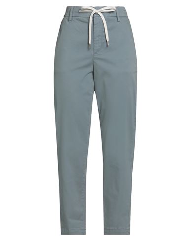 Eleventy Woman Pants Grey Size 2 Cotton, Elastane In Gold