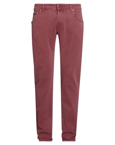 Jacob Cohёn Man Pants Garnet Size 32 Cotton, Elastane In Brown