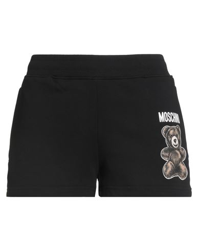 Moschino Graphic Printed Bear Shorts In Black