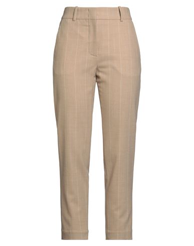 Eleventy Woman Pants Sand Size 2 Wool, Elastane In Brown