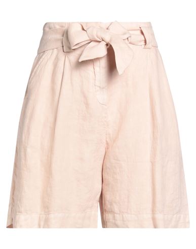 Eleventy Woman Shorts & Bermuda Shorts Blush Size 4 Linen In Pink