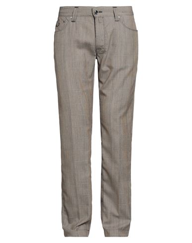 Jacob Cohёn Man Pants Chocolate Brown Size 34 Mohair Wool, Wool, Cashmere In Brown