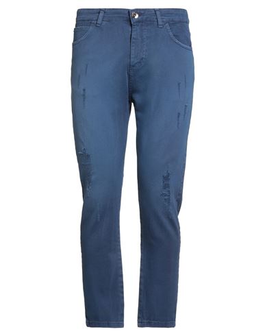 Over-d Over/d Man Jeans Navy Size 34 Cotton In Blue