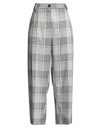 Peperosa Woman Pants Light Grey Size 8 Polyester, Viscose, Elastane In Gray