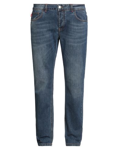 Manuel Ritz Man Jeans Blue Size 38 Cotton, Elastane In Blue