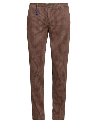 Manuel Ritz Man Pants Camel Size 36 Cotton, Elastane In Brown