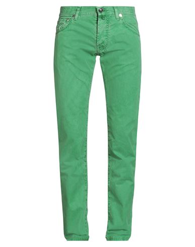Jacob Cohёn Man Pants Green Size 33 Cotton In Green
