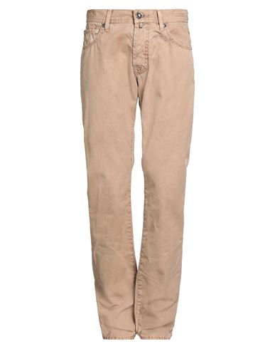 Jacob Cohёn Man Pants Sand Size 33 Cotton In Neutral