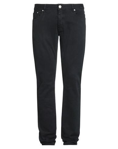 Moorer Man Pants Midnight Blue Size 35 Cotton, Elastane In Black