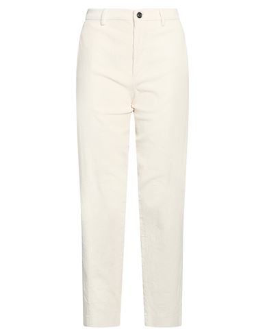 Berwich Woman Pants Ivory Size 6 Cotton, Elastane In White