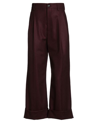 Berwich Woman Pants Burgundy Size 2 Virgin Wool In Red
