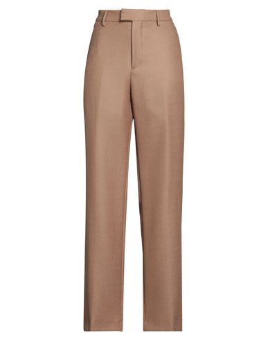 Berwich Woman Pants Camel Size 8 Virgin Wool In Brown
