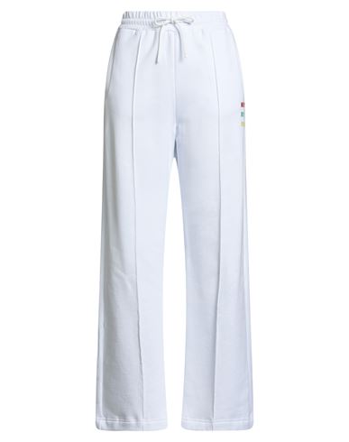 Msgm Woman Pants White Size L Cotton In White