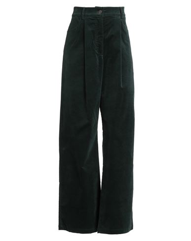 8pm Conscious Woman Pants Dark Green Size Xs Cotton, Elastane In Green