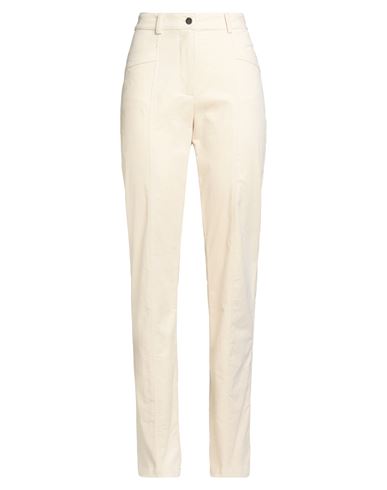 8pm Conscious Woman Pants Ivory Size S Organic Cotton, Elastane In Neutral