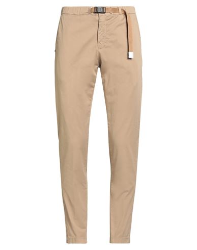 White Sand Man Pants Khaki Size 32 Cotton, Elastane In Brown