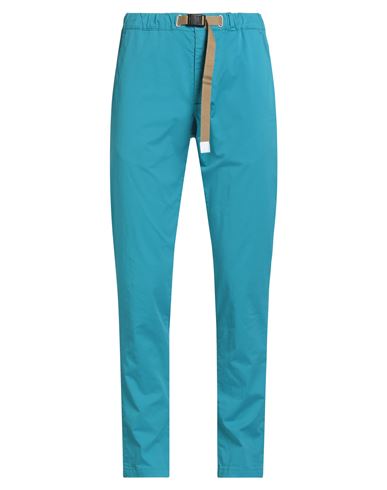 White Sand Man Pants Azure Size 32 Cotton, Elastane In Green