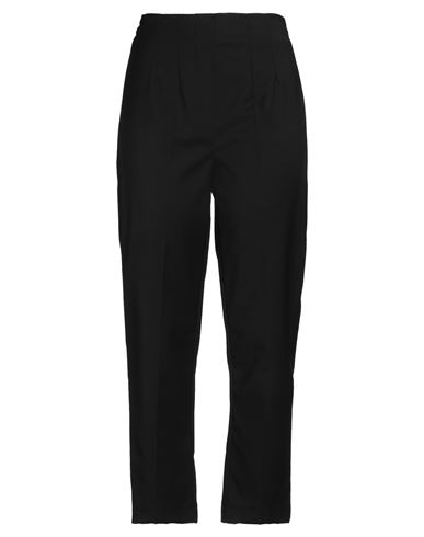 Pink Memories Woman Pants Black Size 6 Polyester, Virgin Wool, Elastane In Black