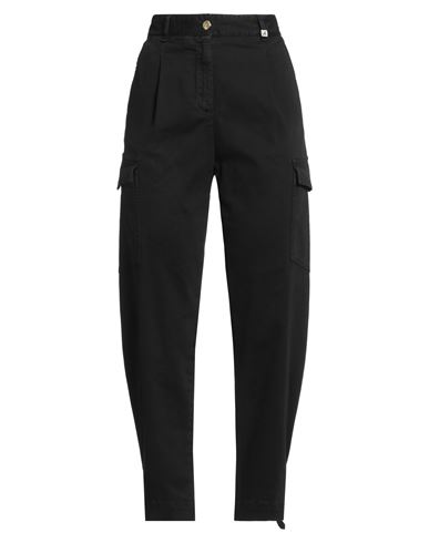 Myths Woman Pants Black Size 8 Cotton, Elastane In Black