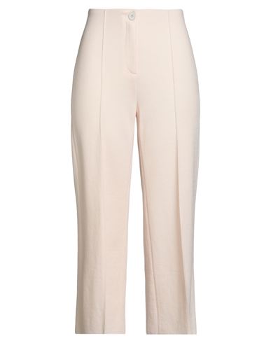 Marc Cain Woman Pants Cream Size 4 Virgin Wool In Neutral