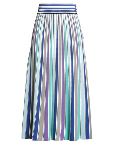 Marc Cain Woman Midi Skirt White Size 2 Viscose, Polyamide In Multi