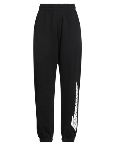 Rotate Birger Christensen Mimi Printed Cotton Fleece Track Pants In Black