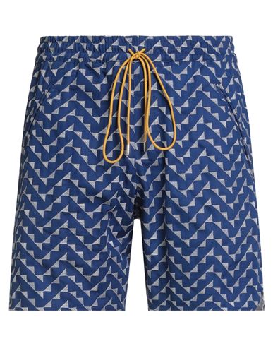 Rhude Man Shorts & Bermuda Shorts Navy Size M Cotton In Blue