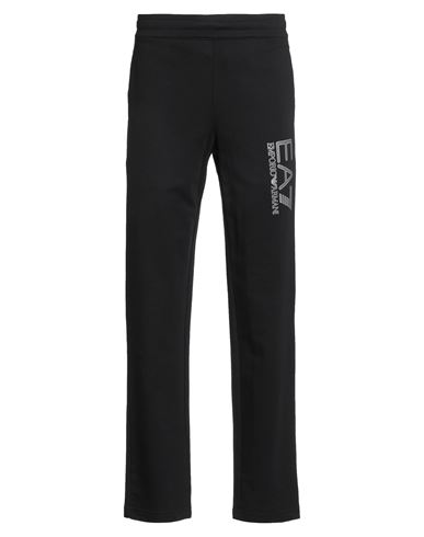 Ea7 Man Pants Midnight Blue Size Xs Cotton In Black