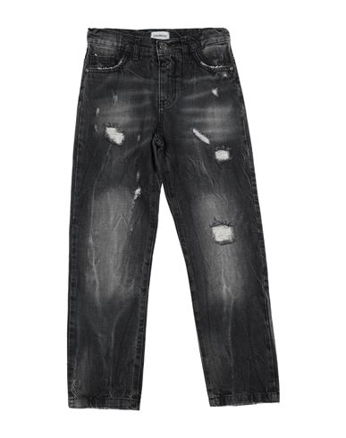 Bikkembergs Toddler Boy Jeans Black Size 4 Cotton, Elastane In Black