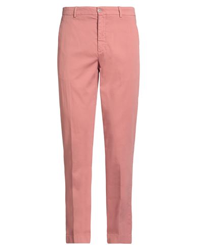 Hackett Man Pants Salmon Pink Size 34 Cotton, Elastane In Pink