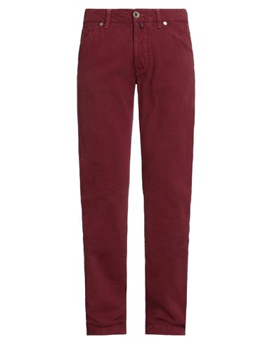 Jacob Cohёn Man Pants Garnet Size 34 Cotton In Red