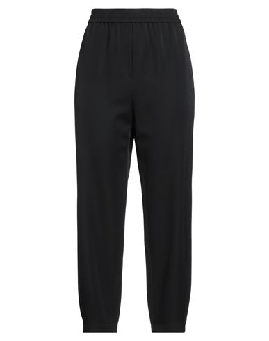 Giorgio Armani Woman Pants Midnight Blue Size 12 Virgin Wool In Black
