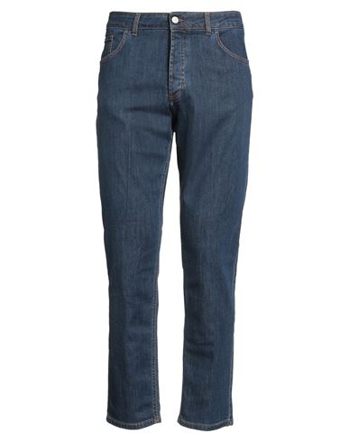 Entre Amis Man Jeans Blue Size 42 Cotton, Elastane In Blue