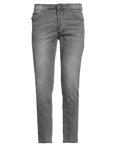 Entre Amis Man Jeans Grey Size 35 Cotton, Elastane In Gray