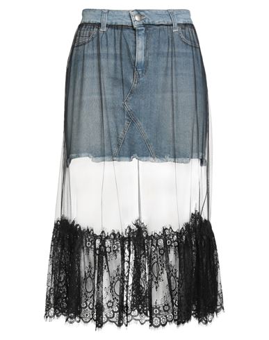 Jijil Woman Denim Skirt Black Size 10 Cotton, Elastane In Multi