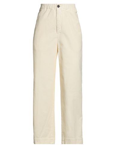 Roy Rogers Roÿ Roger's Woman Pants Pastel Yellow Size 25 Cotton, Elastane In Neutral