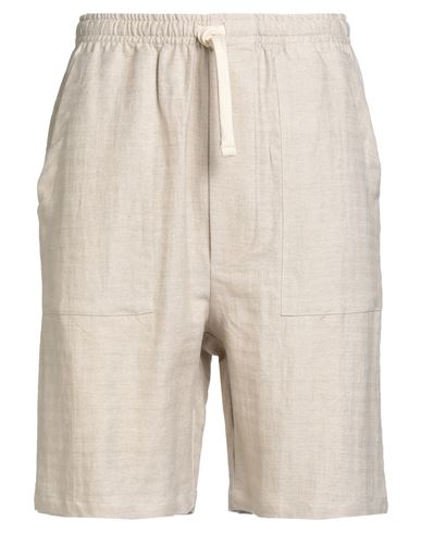 Gaelle Paris Gaëlle Paris Man Shorts & Bermuda Shorts Beige Size 30 Linen, Cotton In Multi