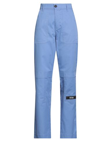 Versace Jeans Couture Woman Pants Light Blue Size 32 Polyester, Cotton In Blue