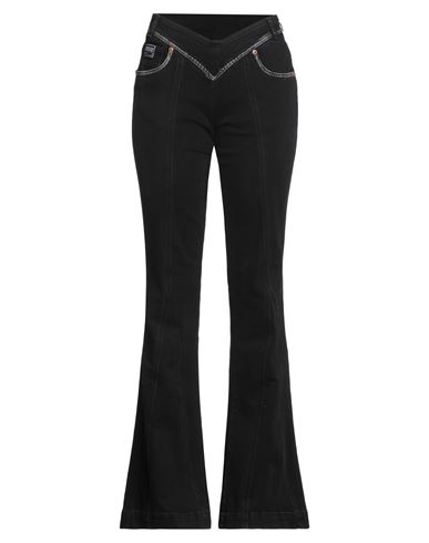 Versace Jeans Couture Woman Jeans Black Size 29 Cotton, Elastane In Black
