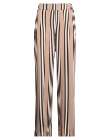 Kontatto Woman Pants Camel Size L Viscose In Brown