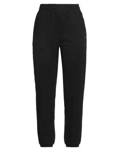 Ea7 Woman Pants Black Size Xl Polyester, Cotton In Black