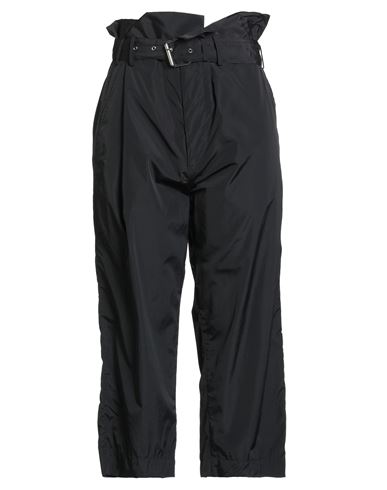 Plan C Woman Pants Black Size 8 Polyamide, Cotton In Black