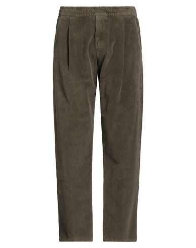 Filippo De Laurentiis Man Pants Military Green Size 32 Cotton, Elastane In Black